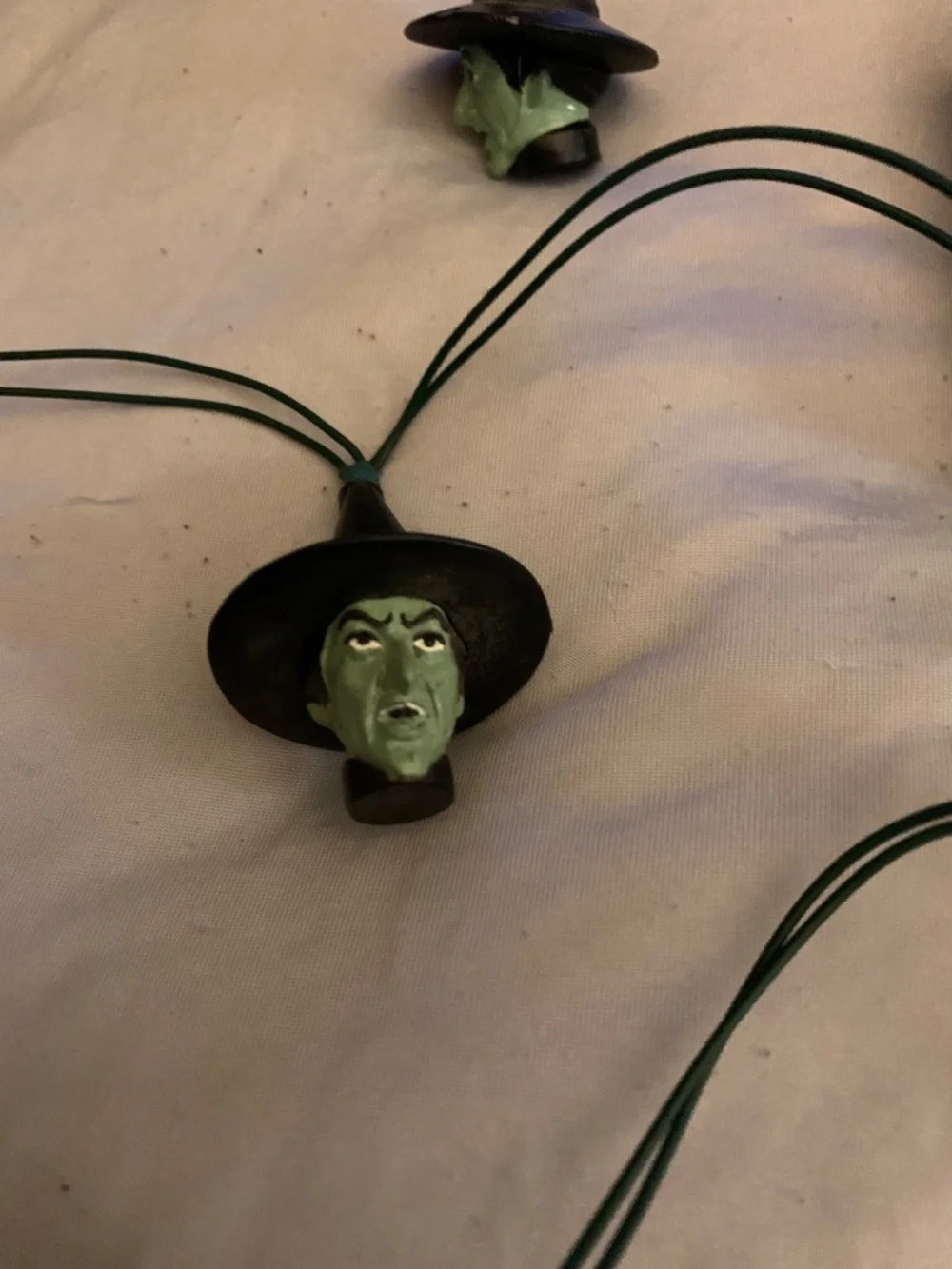 Vintage Wizard of Oz Wicked Witch of the West Halloween String Lights 10 Lights!